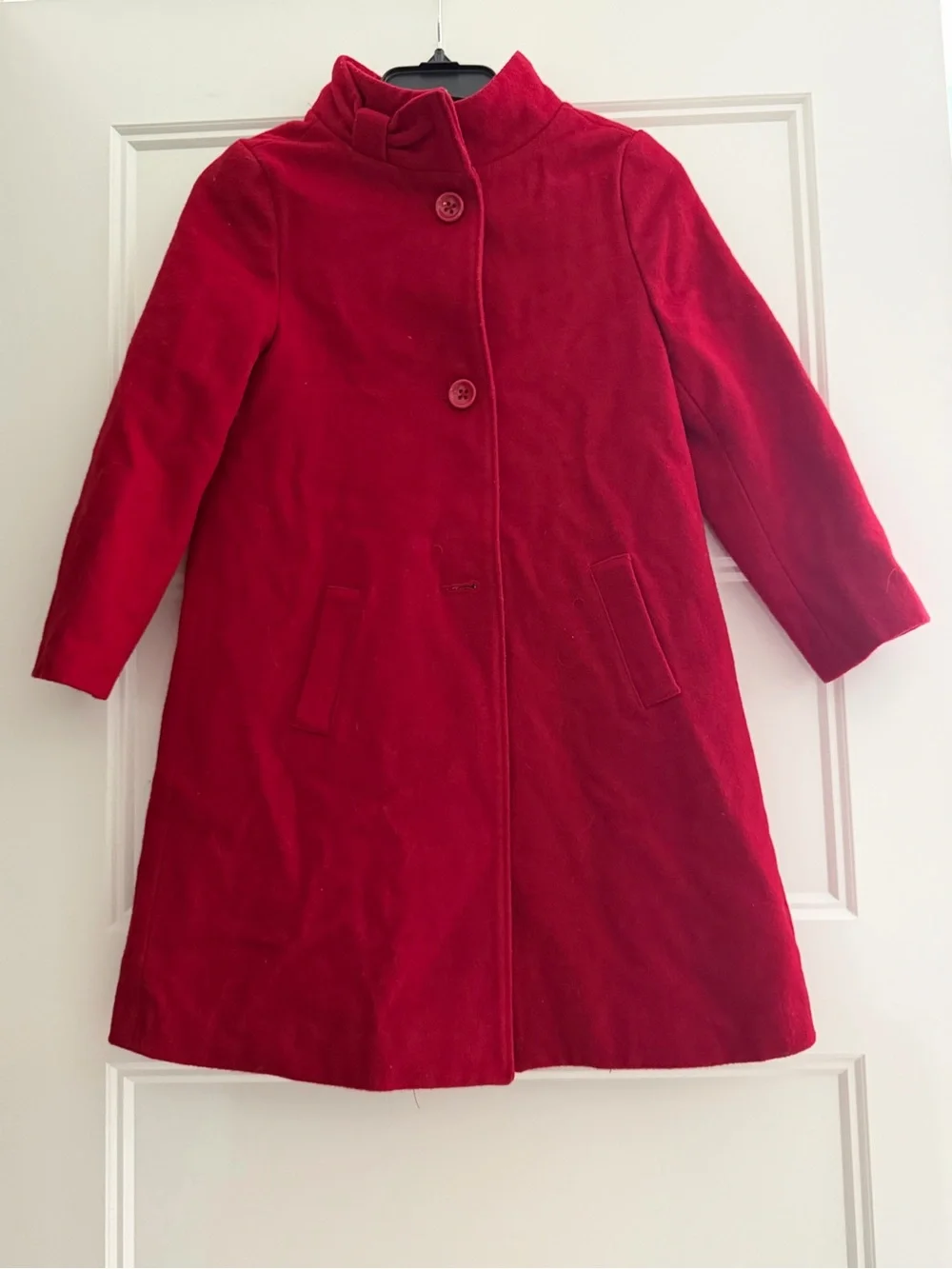 Gymboree Girls' Bright Red A-Line Wool Coat